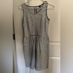 J Crew Dress Navy/White, Size 0
